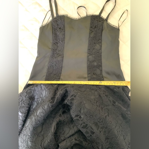 Laughing Vampire gothic satin & floral lace prom dress deadstock 90’s vintage M - Picture 15 of 16